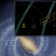 Graphic showing the location of the feature, and a close-up view of the “splinter” in the Sagittarius Arm.
